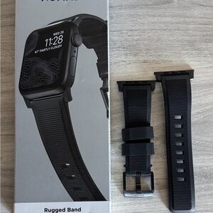 Nomad Midnight Black Rugged Smartwatch Band